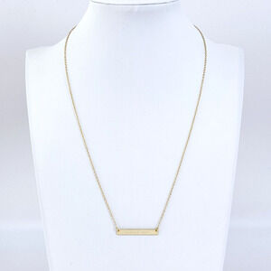 Vintage ATI Sterling Silver 925 Gold Tone "Mama Bear" Bar Necklace 16.5"-18.5"